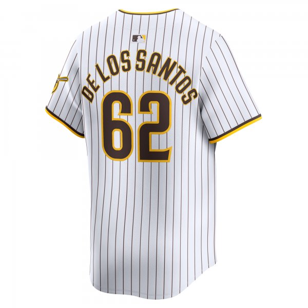 Men's San Diego Padres Enyel De Los Santos Nike White Home Limited Player Jersey