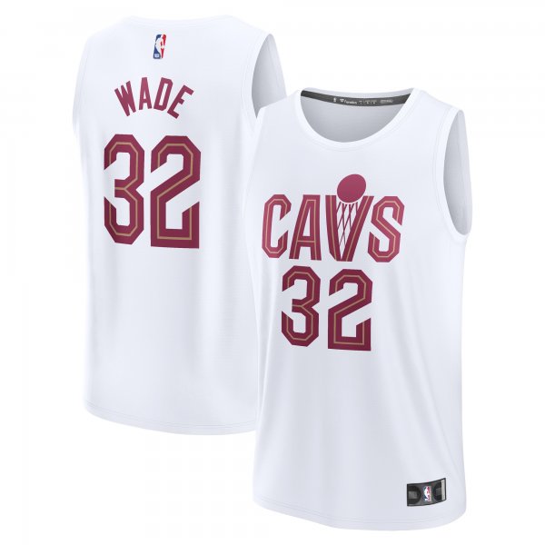 Men's Cleveland Cavaliers Dean Wade Fanatics White Fast Break Replica Player Jersey - Association Edition