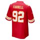 Men's Kansas City Chiefs Neil Farrell Jr. Nike  Red Team Game Jersey