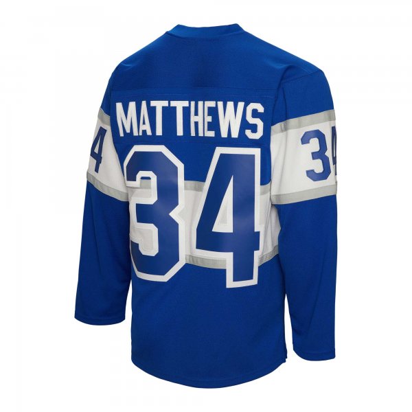 Men's Toronto Maple Leafs Auston Matthews Mitchell & Ness Blue  2017 Winter Classic Blue Line Player Jersey