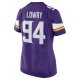 Women's Minnesota Vikings Dean Lowry Nike Purple Game Player Jersey