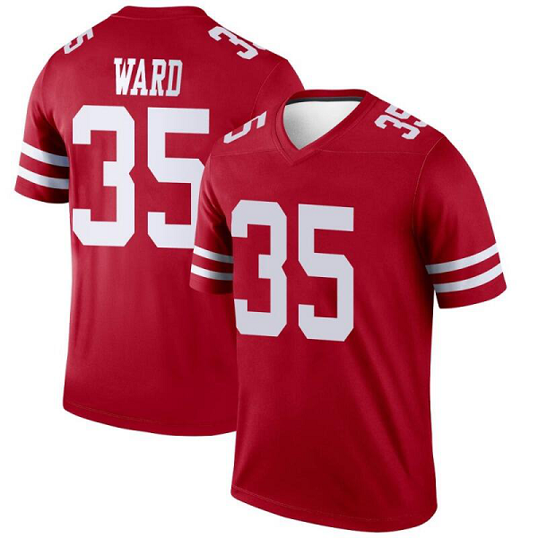 Men's Charvarius Ward San Francisco 49ers #35 Red Legend NFL Jersey