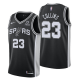 Men's San Antonio Spurs #23 Zach Collins 2020-21 Black Icon Edition NBA Jersey