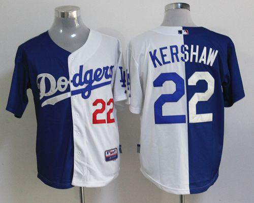 Los Angeles Dodgers #22 Clayton Kershaw Blue/White Cool Base Stitched MLB Jersey