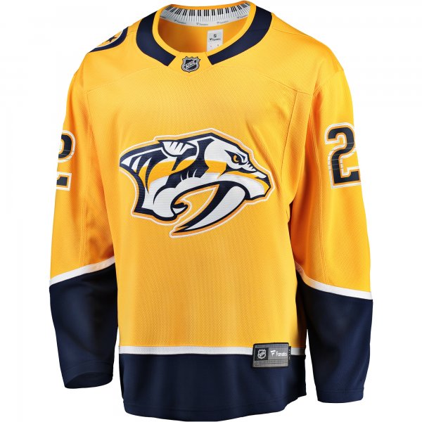 Men's Nashville Predators Tyson Barrie Fanatics Gold Home Breakaway Jersey