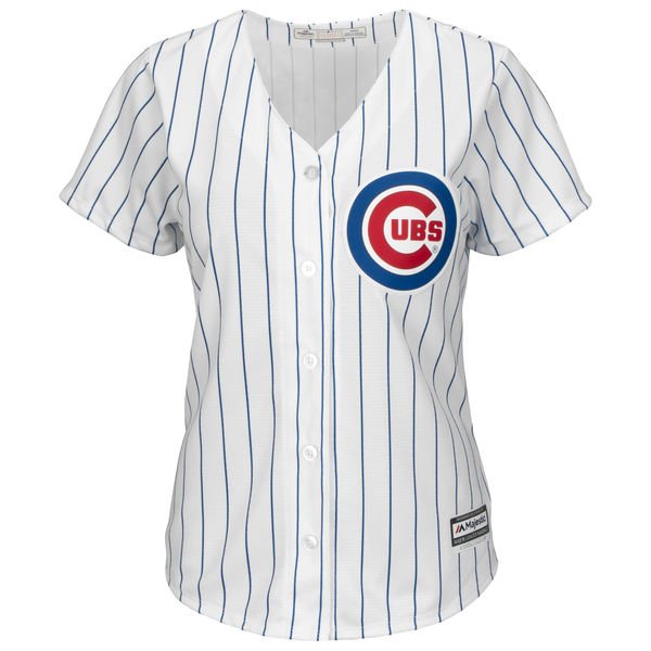 Chicago Cubs #2 Tommy La Stella Womens Majestic Home White Cool Base Baseball Jersey