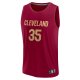 Men's Cleveland Cavaliers Isaac Okoro Fanatics Wine Fast Break Replica Jersey - Icon Edition