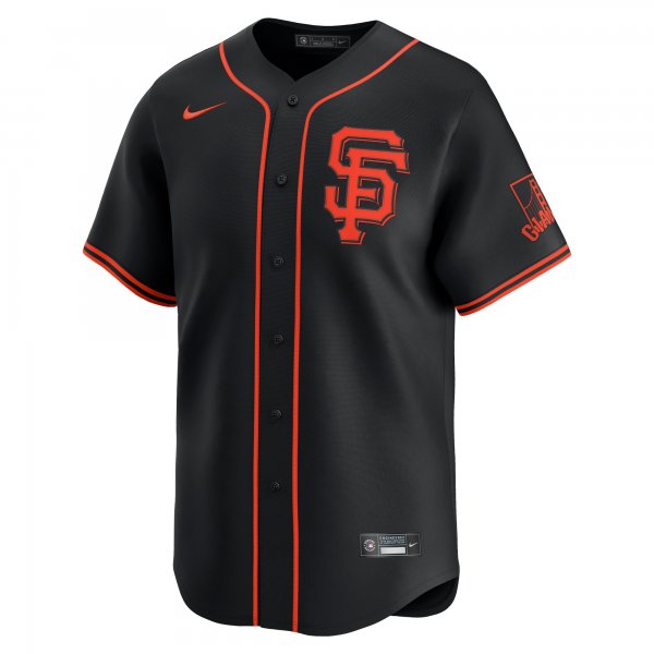 Men's San Francisco Giants  Nike Black  Alternate Limited Jersey