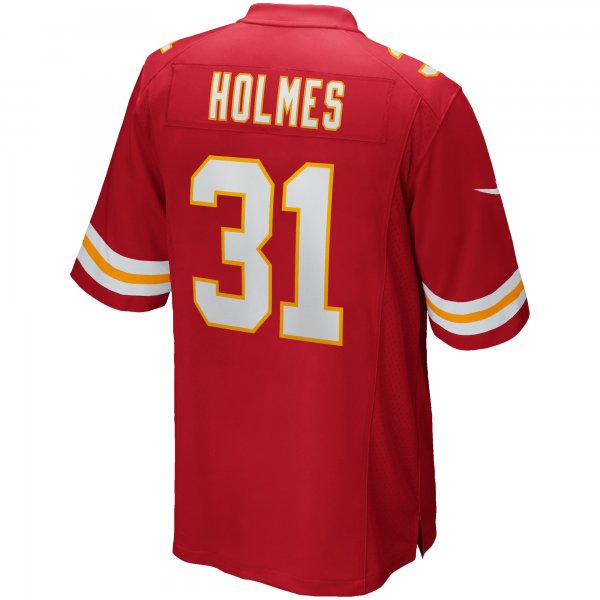 Men's Kansas City Chiefs Priest Holmes Nike Red Game Retired Player Jersey