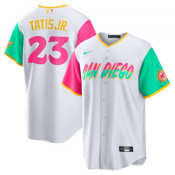 Men's San Diego Padres Fernando Tatis Jr. Nike White City Connect Replica Player Jersey