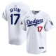 Men's #17 Los Angeles Dodgers Shohei Ohtani Nike White 2024 World Series Champions Home Limited Player Jersey