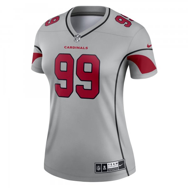 Women's Arizona Cardinals J.J. Watt Nike Gray Inverted Legend Jersey