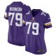 Women's Minnesota Vikings Tyrese Robinson Nike  Purple Team Game Jersey