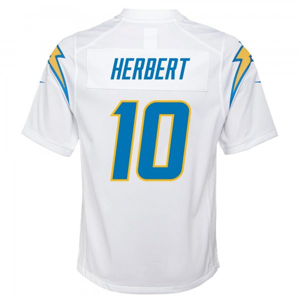 Youth Los Angeles Chargers Justin Herbert Nike White Game Jersey