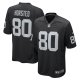 Men's Las Vegas Raiders Jesper Horsted Nike Black Game Player Jersey