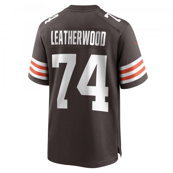 Men's Cleveland Browns Alex Leatherwood Nike  Brown Team Game Jersey