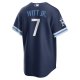 Men's Kansas City Royals Bobby Witt Jr. Nike Navy City Connect Replica Player Jersey