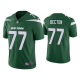 Men's #77 Mekhi Becton New York Jets Green 2020 NFL Draft Vapor Limited Jersey