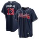 Men's Atlanta Braves Ronald Acuna Jr. Nike Navy Alternate Replica Player Name Jersey