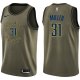 Men's Nike Indiana Pacers #31 Reggie Miller Green Salute to Service Swingman NBA Jersey