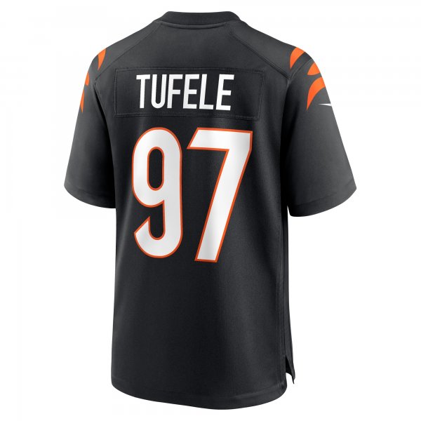 Men's Cincinnati Bengals Jay Tufele Nike Black Game Player Jersey