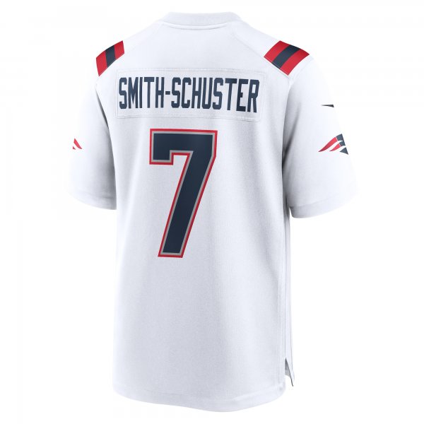 Men's New England Patriots JuJu Smith-Schuster Nike White Game Player Jersey