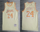 Men's Los Angeles Lakers #24 Kobe Bryant Gold Hardwood Classics Soul Throwback Limited Jersey