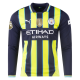 Puma Manchester City Jack Grealish Long Sleeve Away Jersey w/ EPL + Club World Cup Patch 24/25 (New Navy/Yellow Glow)