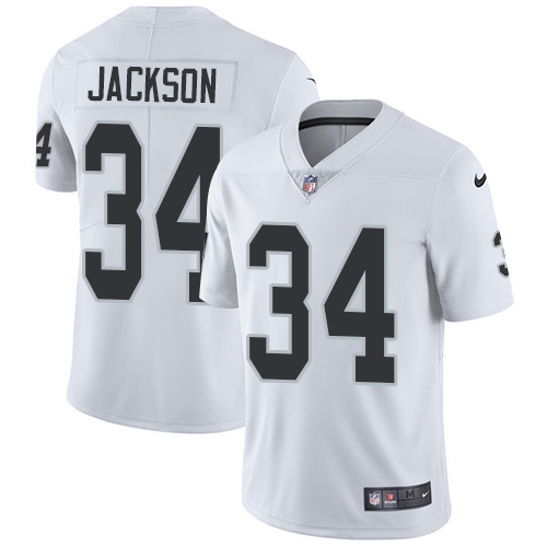 Nike Las Vegas Raiders #34 Bo Jackson White Men's Stitched NFL Vapor Untouchable Limited Jersey