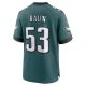 Men's Philadelphia Eagles Zach Baun Nike Midnight Green  Game Jersey