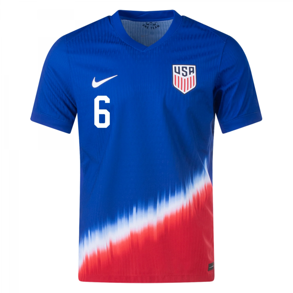 Nike United States Match Yunus Musah Away Jersey 24/25 (Old Royal/Sport Red/White)
