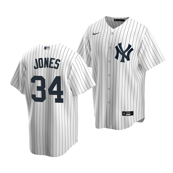 Men's New York Yankees #34 Spencer Jones 2022 MLB Draft Jersey White Home