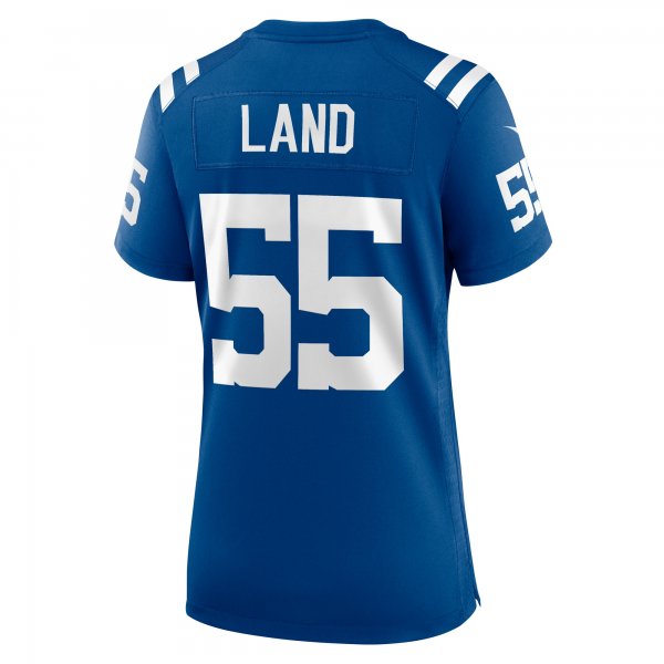 Women's Indianapolis Colts Isaiah Land Nike  Royal Team Game Jersey