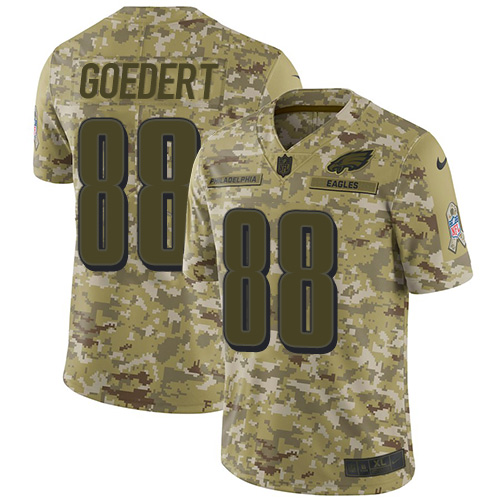 Nike Philadelphia Eagles #88 Dallas Goedert Camo Men's Stitched NFL Limited 2018 Salute To Service Jersey