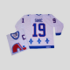 Quebec Nordiques #19 Joe Sakic Stitched CCM Throwback white NHL Jersey