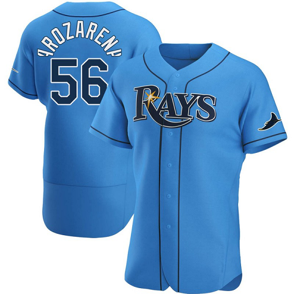 Men's Tampa Bay Rays #56 Randy Arozarena Light Blue Alternate Nike MLB Jersey