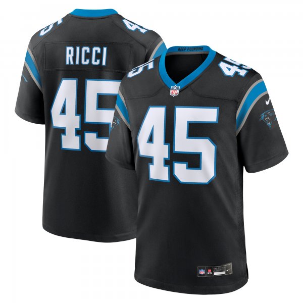 Men's Carolina Panthers Giovanni Ricci Nike Black Team Game Jersey