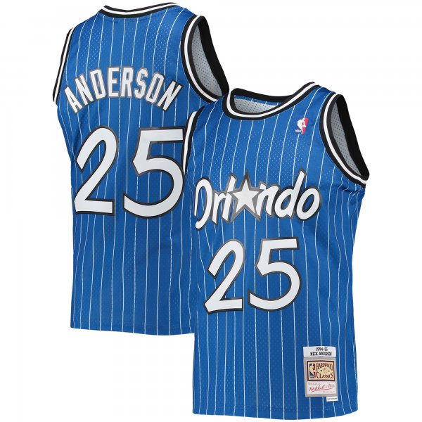 Men's Orlando Magic Nick Anderson Mitchell & Ness Blue 1994/95 Hardwood Classics Swingman Jersey