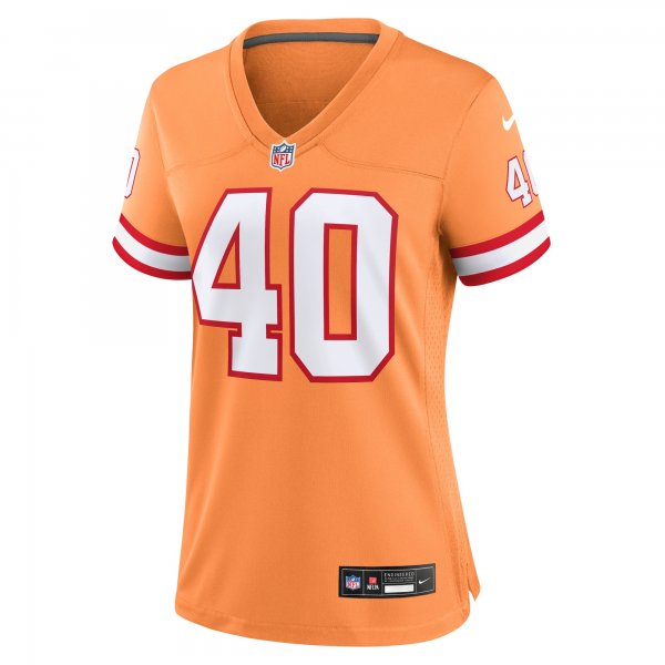 Women's Tampa Bay Buccaneers Mike Alstott Nike Orange Throwback Game Jersey