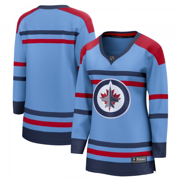 Women's Winnipeg Jets  Fanatics Light Blue Anniversary Premier Breakaway Jersey