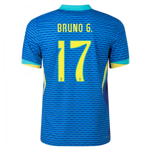 Nike Brazil Bruno Guimarães Away Jersey 24/25 Soar/Dynamic Yellow)