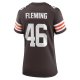 Women's Cleveland Browns Don Fleming Nike Brown Retired Player Jersey