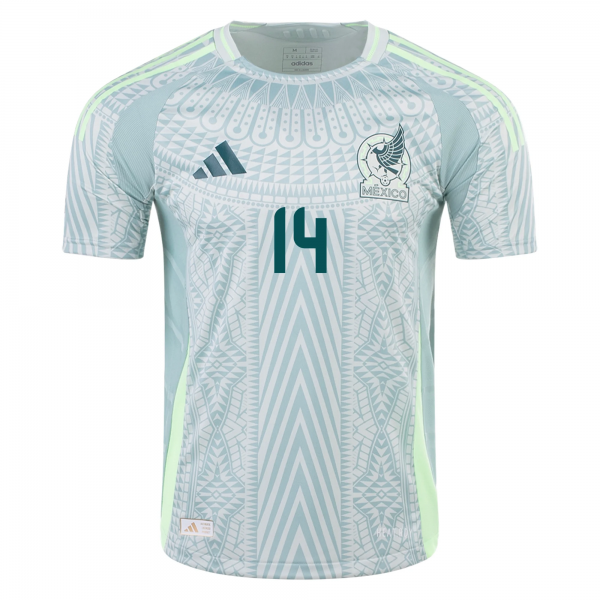 adidas Mens Mexico Chicharito Away Jersey 24/25 (Linen Green)