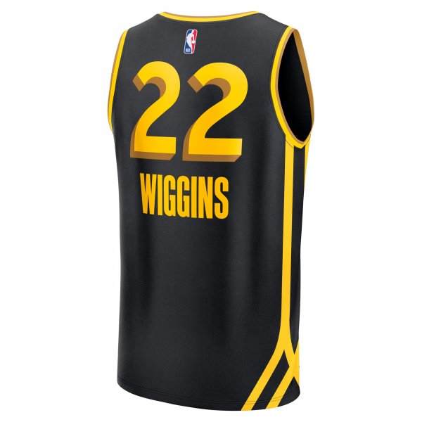 Men's Golden State Warriors Andrew Wiggins Fanatics Black Fast Break Jersey - City Edition