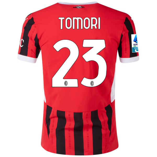Puma AC Milan Fikayo Tomori Home Jersey w/ Serie A Patch 24/25 (Puma Red/Puma Black)