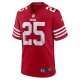 Men's San Francisco 49ers Elijah Mitchell Nike Scarlet Team Player Game Jersey