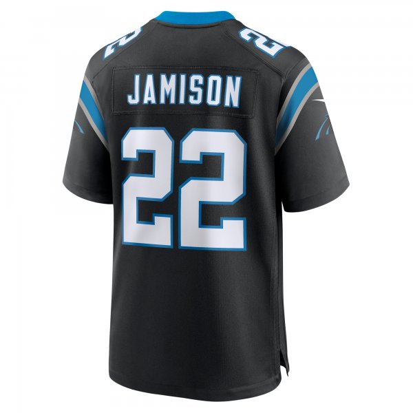 Men's Carolina Panthers D'Shawn Jamison Nike  Black Team Game Jersey