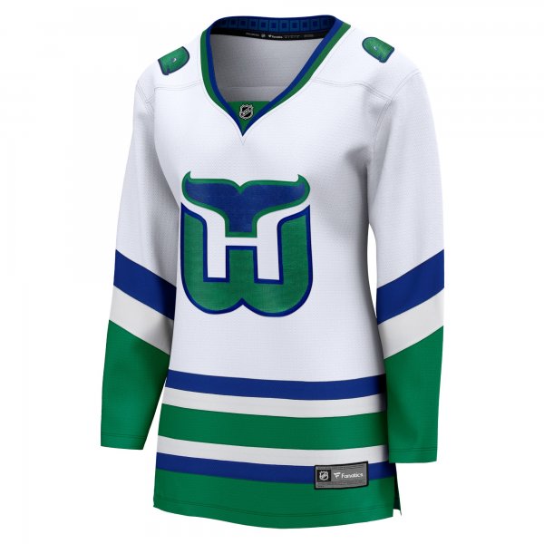 Women's Carolina Hurricanes  Fanatics White Whalers Premier Breakaway Jersey