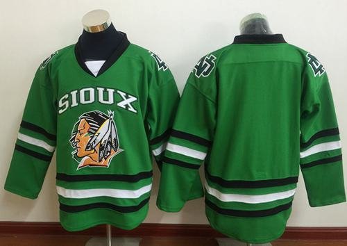 Chicago Blackhawks Blank Green Sioux Stitched NHL Jersey