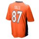 Men's Denver Broncos David Sills Nike  Orange Team Game Jersey